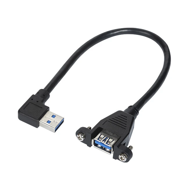 USB 3 coudé.0 Câble de montage sur panneau AM vers AF