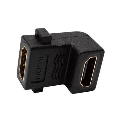 Extendeur de coupleur HDMI à 90 degrés avec 2 oreilles à vis