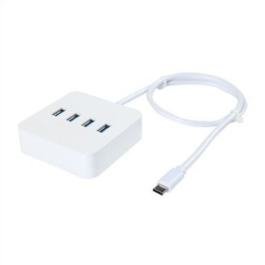 Blanc Type C vers 4 ports USB 3.0 HUB