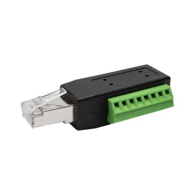 Bornier à vis RJ45 mâle à 8 broches