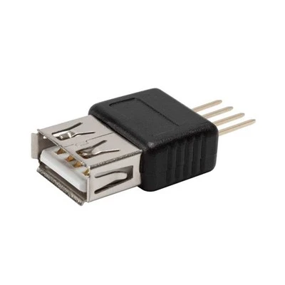 Prise USB A vers borne PCB droite 4 broches